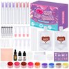 Lip Gloss Making Kit, JCOOS Diy Lip Gloss Making Kit 63PCS Diamond Make Your Own Lip Gloss Kit, Matte Lip Gloss Base, Lip Gloss Tubes, Lip Gloss Pigment Teen Girl Gifts Trendy Stuff Women Gifts Unique