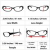 TruVision Readers Reading Glasses – 9502HP- 3 PK – Red Gray Black – 2.50