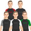 Elite Sports Rash Guards for Boys and Girls, Short Sleeve Compression BJJ Kids and Youth Rash Guard (Black, Medium)