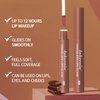BAISEN DIARY 5 Pcs/set Silky Texture Chocolate Matte Lipsticks Set, Matte Finish, Non-stick, Waterproof Lip Gloss Chocolate Lip Glaze Set, Up to 12 Hours Lip Makeup (Set 01, 5PCS)