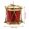 5Pcs Miniature Drum Mini Drum Set Dollhouse Mini Percussion Musical Instrument Model 3D Model Collectible for Home Decor Toy
