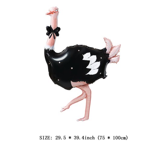 Ostrich Balloons 40'' x 30'' Big Ostrich Foil Balloons Ostrich Party Decorations Party Supplies