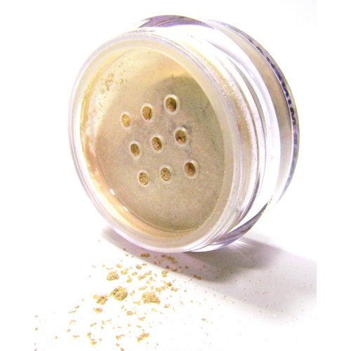 Pure Ziva Full Moon Nude Beige Gold Shimmer Glam Single Loose Powder Eyeshadow; Vegan, Talc & Paraben Free