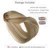 Clip in Hair Extensions Human Hair Clip in Extensions, Dirty Blonde Balayage Blonde Highlights Real Hair Extensions Clip in Human Hair,15 Inch Double Weft 7 Pcs 70G Remy Clip in Hair Extensions