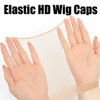 FDBJulyy 10 Pcs Transparent HD Wig Cap, Thin Nylon Cap for Women, Suitable for Parties, Weddings, Graduations, Cosplay, Halloween