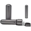Prime Natural Essential Oil Aluminum Alloy Premium Blank Nasal Inhaler - Refillable Aluminum Empty Metal Inhaler - Space Gray Color - Comes with 5 Cotton Wicks - for Aromatherapy