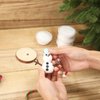 XIHIRCD 10pcs Build a Snowman Kit, Christmas Crafts for Kids Snowman Making Decorating Modeling Clay Snowman DIY Kit Christmas Stocking Stuffers for Winter Holiday Party Activities