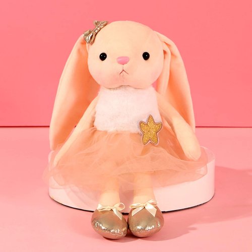 Ruzucoda Ballerina Dolls Plush Bunny Rabbit Soft Toys Ballet Dance Recital Gifts for Girls 15.5 Inches