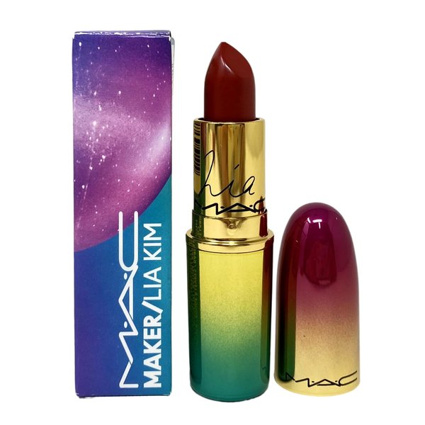 MAC Cosmetics Limited Edition Collection Maker/Lia Kim Matte Lipstick - @LiaKimHappy (Warm Brick Red) - 0.1 oz / 3 g
