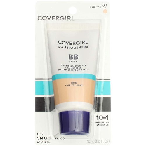 CoverGirl Smoothers SPF 15 Tinted Moisturizer, Fair To Light 805, 1.35-Ounce Packages (Pack of 2)