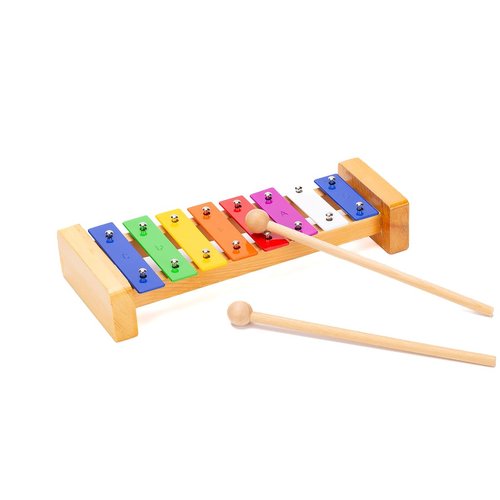 CeleMoon 8 Notes Colorful Wooden Xylophone Glockenspiel for Kids and Toddlers, Musical Instrument Drum Toy with Accurate Sounds Educational Preschool Learning for Children Boys Girls