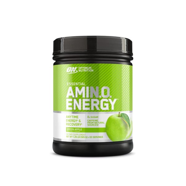 Optimum Nutrition Amino Energy with Green Tea and Green Coffee Extract, Flavor: Green Apple, 65 Servings, 1.29 Pound (Pack of 1) (Packaging May Vary)