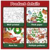 LDFDRT Merry Christmas Coloring Tablecloth Giant 1 Pack Paper Coloring Table Cloths Christmas Tree Santa Claus Poster 54x108 Inch Crafts for Kids Disposable Rectangle Table Cover for Party Supplies