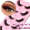 Veleasha Cat Eye Lashes Natural Look Fox False Eyelashes Gorgeous Wispy & Lightweight Faux Mink Lashes for Doll Eye Makeup 5 Pairs Pack (Charming)