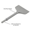 SPKLINE 4 Inch Wide Pneumatic Chisel Bit, 0.401 Inch Shank Air Chisel Bit for Pneumatic Air Hammer, Tile & Thinset Scaling Chisel, Wall and Floor Scraper, Tile Removal Bit (4” X 7.5”)