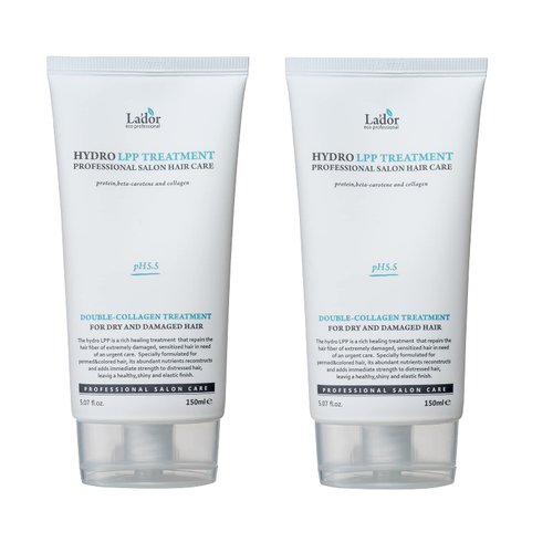 LA'DOR Hydro LPP Keratin Hair Treatment - Anti Frizz Conditioner Mask for Dry, Damaged, Color Treated, Gray Hair - Hydrolyzed Collagen (2. 5.07 Fl Oz)