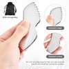 Stainless Steel Gua Sha Facial Tools, Upgrade Gua Sha for Facial Skin, Portable Eyes Neck Massage, Metal Gua Sha Tighten Skin Massage Guasha Beauty Tool