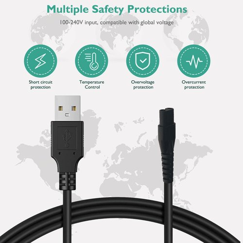 for Skull Shaver Charger - Adapter Compatible with Skull Pitbull, Palm, Butterfly Kiss, Beast Clipper PRO, Pitbull Gold PRO, Pitbull Platinum PRO, Pitbull Silver PRO Razor Power Supply Charging Cord