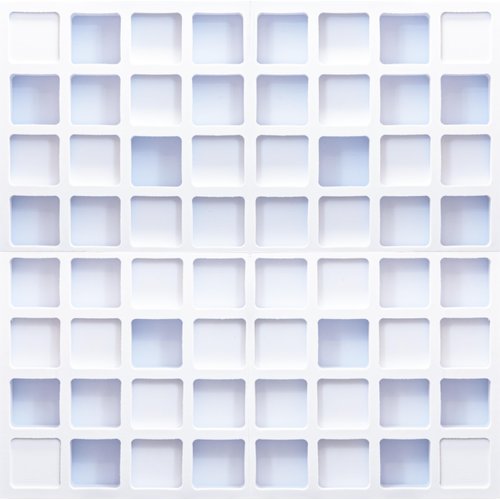 Foroomaco 4pcs EVA Acoustic Diffuser 12"x12"x2"(Total 24"x24"x2") Waffle Style Qrd Acoustic Panels Sound Diffusers for Home Studio Wall Art Foam Boards Room Acoustic Treatment (White)