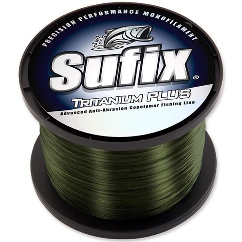 Sufix Tritanium Plus 1/4-Pound Spool Size Fishing Line (Dark Green, 17-Pound)