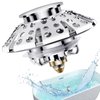 AzWzz Universal Tub Stopper Bathtub Drain Plug, Pop Up Tub Drain Hair Catcher, Drain Cover with Strainer, for 1-3/8 to 2in Bath Drain Hole