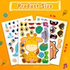 Aowplc 48 Sheets Make-a-Face Animal Stickers Mix and Match for Kids Party Favors Supplies Activities Crafts
