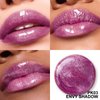 FOCALLURE High Shine Glitter Lip Gloss,Hydrates and Soothes Lips for a Gorgeous,Delivers a Non-sticky Glossy finish,Long-lasting Shine & Fuller-looking Lip Makeup,PK03 ENVY SHADOW