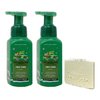 Bath & Body Works Tree Farm 2 Pack Gentle & Clean Foaming Hand Soap Bundle with a Natural Oats Sample Soap