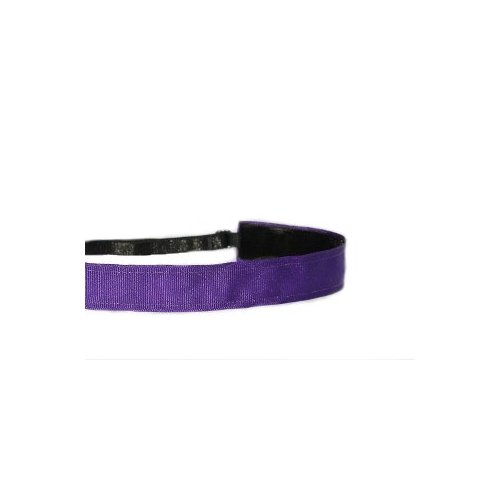Mavi Bandz Adjustable Non-Slip Fitness Headband in Plain Jane - Purple
