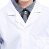 RLIAHALM Kid Lab Coat Doctor Unisex Role Play Scientist Halloween Career Day Dress Up Costume for boys and girl (White, Small)