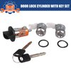 Ignition Switch Lock Cylinder Door Lock Cylinder Compatible with Ford F150 1997-2003 Ford F250 F350 1997-2007 Ford Excursion 2000-2005 Replace OE# LC6177 + DL5885 X2 + 597638(No Chip)