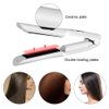 2 in 1 Hair Straightener and Curler with Plus 3D Ceramic Flating Panel Makes Hair Smooth Brilliance, Wireless USB Chargable Digital Control for Women Curly Long Short Thick Fine Wavy Hair (White)