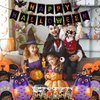 Halloween Party Decorations Supplies 172Pcs, Party Banner Balloon Decorations Set, Halloween Themed Birthday Party Supplies Kits with Tablecloth Snacks Bag for Kids, Party Favor Halloween Decor Kit