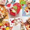 32 Sheets Valentines Stickers for Kids, Make Your Own Face Animal Stickers, Creative Animal Game Stickers for Kids Valentines Classroom School Birthday Party Favors, DIY Art Crafts Supplies