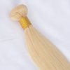 Choshim Hair 613 Blonde 1 Bundles Human Hair Silky Straight 100% Brazilian Virgin Remy Hair Weaves Platinum Blonde Hair Extensions(22inches, 100grams)