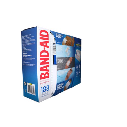 Band-Aid Adhesive Bandages 188Count of Tough Strips Includes Handy Case for Travel Use,, 188Count ()