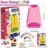 Arts and Crafts for Kids Ages 8-12,Friendship Bracelet Making Kit for Girl,Kids Jewelry Making Kit with 28 Pre-Cut Threads,Christmas Birthday Gifts for Ages 6 7 8 9 10 11 12 Year Old Pink