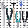 Pegboard Plier Holders, Stainless Steel Double Loop Pegboard Hooks Accessories Shelving Display Organizer Hooks for Shop Store Supermarket (30 Pieces)