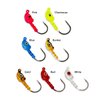 Charlie's Worms Fishing Lures Jig Heads with Double Eye Ball and Sharp Sturdy Hook for Saltwater Freshwater Bass Trout (Blue, 1/4oz.) 6pk.