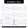 24 Pairs Airbrush Eyebrow Sticker Stencils Eyebrow Shape Tape Adhesive Eyebrow Template Sticker Disposable Brow Shaping Sticker Eyebrow Stamp Airbrush Brows Tape for Eyebrow Tinting Makeup