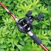 FISHDROPS Baitcaster Reels, 9+1BB, CNC Aluminum Spool, Magnetic Brake System Bait Caster Reel High Speed Gear Ratio 7.0:1 Ultra Smooth Low Profile Baitcasting Fishing Reel