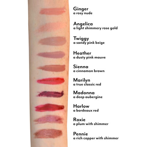 Mommy Makeup Stay Put Matte Lip Cream | Kiss Proof Lipstick in Roxie (A Plum with Shimmer) Transfer Proof, Smudge Proof, Waterproof, Non Drying, Long Wear Lipstick