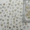 KACHIMOO 100 PCS Butterfly Nail Charms Silver Nail Butterfly Charms Gold Butterfly Charms Butterfly Charms for Nails 3D Nail Charms for Acrylic Nails