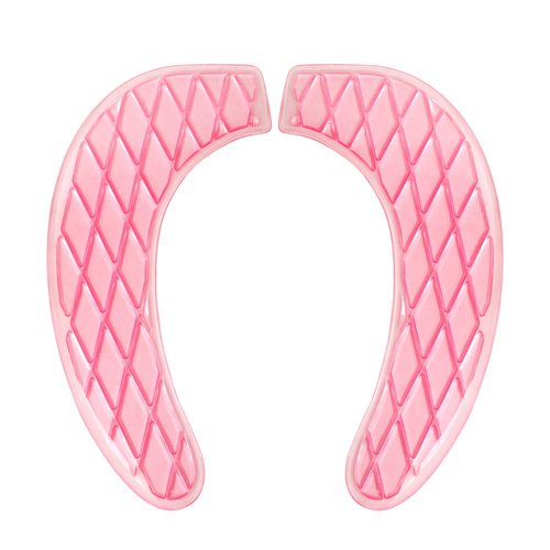 Owfeel Tank Lid Covers Pads, Gel Toilet Seat Cushion Cover Pad for Bathroom Travelling (Pink)