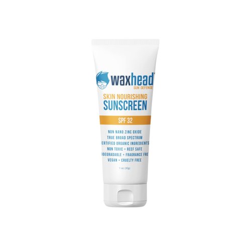 Waxhead Kids Face Sunscreen - Eco Friendly Sunscreen Kid Sunscreen, Sunblock Kids Natural Sunscreen Zinc Oxide Sunscreen Face, Organic Mineral Sunscreen Kids Sunblock (1oz, sample size)