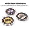 GSE Games & Sports Expert Metal Small Blind, Big Blind, Dealer Button - Set of 3 Professional Texas Hold‘em Poker Button for Gambling Card Games, Poker Nights, Tournaments