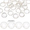 120 Pieces Plastic Heart Book Binding Discs Discbound Expansion Discs Binder Rings for DIY Notebooks Planners (Clear with Sequins)