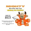 MIGHTY- Microfiber Ball- Jr Monster & Elephant-2 Pack- Made with Squeaker Balls and Minimal Stuffing. Strong & Tough. Interactive Play. Dog Toy Machine Washable & It Floats