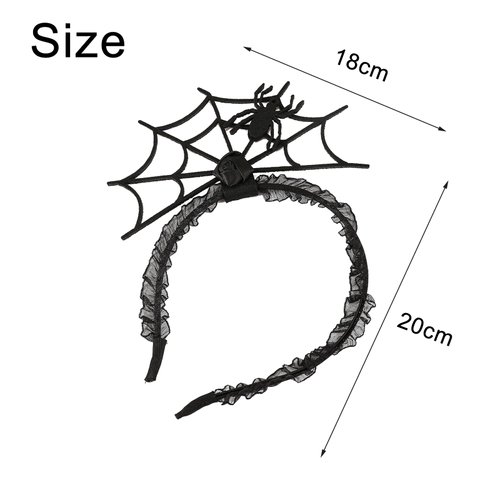 HYXITVCG Halloween Spider Web Hair Hoop, Spider Headband Halloween, Halloween Headband for Women, Halloween Hairband, Spider Hair Accessories Halloween Headwear Halloween Costume Accessories