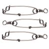 JSHANMEI Long line Snap Clips Stainless Steel Longline Branch Hanger Snap Swivels Float Line Tuna Clip Fishing Accessories (4inch-3pcs)